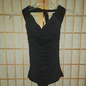 Vintage style black bathing suit.